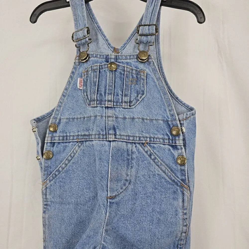 Vintage Liberty Blue Denim Baby Size 12 Months Overall